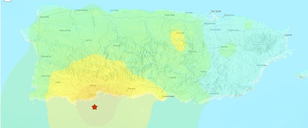 2020 01 07 Puerto Rico M6.4 data map